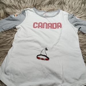 Canada shirt and Canada bracelet